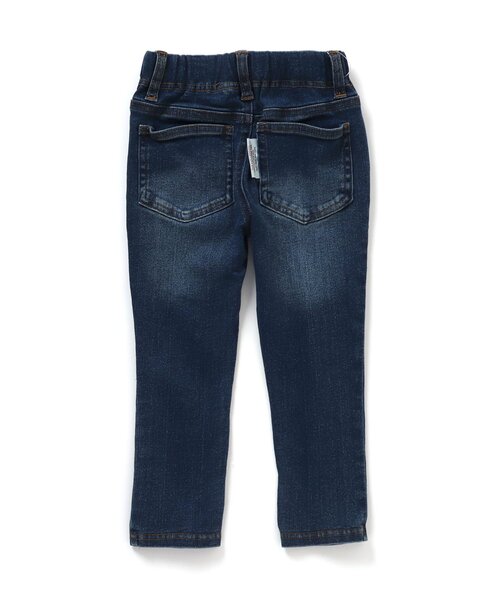 BREEZE（ブリーズ）の「もっとスキニーデニムパンツ_ストレッチ 10分丈（デニムパンツ・キッズ・ブルー/サックスブルー・150/140/120/130/110/90/100）」の4枚目の写真