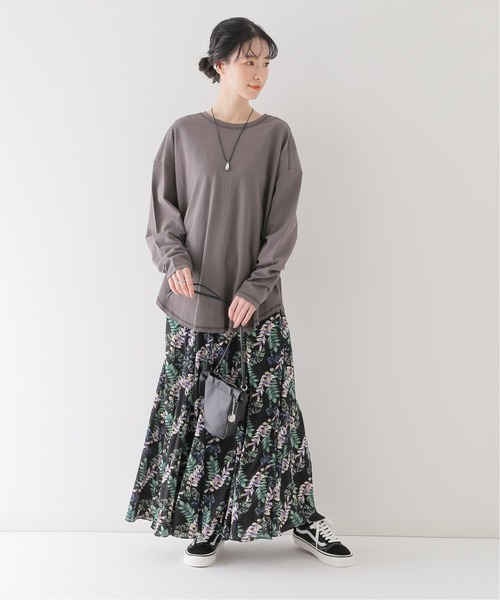 JOURNAL STANDARD relume(ジャーナルスタンダード レリューム)の「ナシジジャージーステッチロングスリーブTEE(Tシャツ/カットソー・レディース・ホワイト/チャコールグレー/ベージュ・FREE)」の12枚目の写真