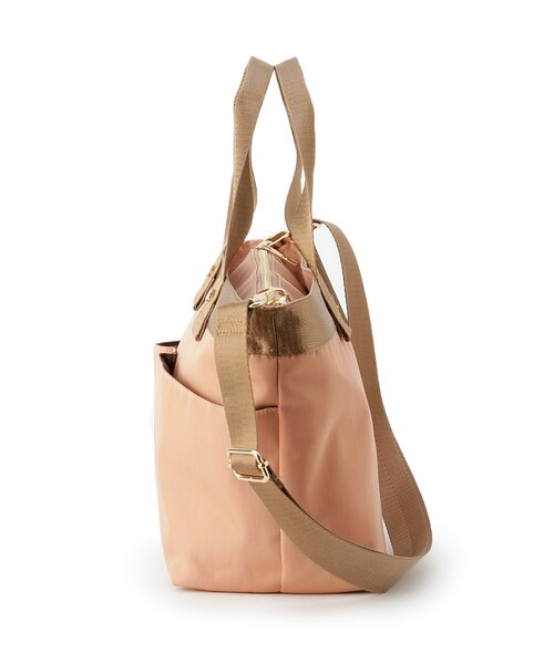 DRESKIP（ドレスキップ）の「◆【撥水/大きめ収納ポケット4つ】2WAYショルダー付きトート（トートバッグ・レディース・ブラック/ベージュ/パープル系4/ピンク系・00）」の6枚目の写真