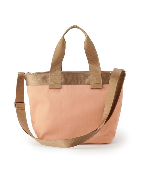 DRESKIP（ドレスキップ）の「◆【撥水/大きめ収納ポケット4つ】2WAYショルダー付きトート（トートバッグ・レディース・ブラック/ベージュ/パープル系4/ピンク系・00）」の7枚目の写真