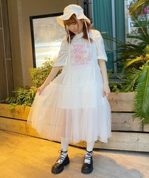 Candy Stripper | VOLUME TULLE ドレス(シャツワンピース)