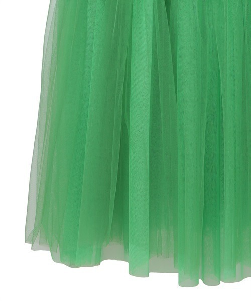Candy Stripper(キャンディストリッパー)の「VOLUME TULLE ドレス(シャツワンピース・レディース・グリーン/オフホワイト/ブラック・2)」の4枚目の写真