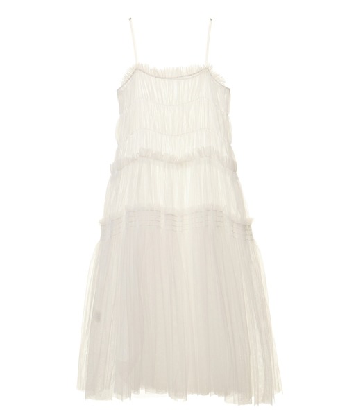 Candy Stripper(キャンディストリッパー)の「VOLUME TULLE ドレス(シャツワンピース・レディース・グリーン/オフホワイト/ブラック・2)」の22枚目の写真