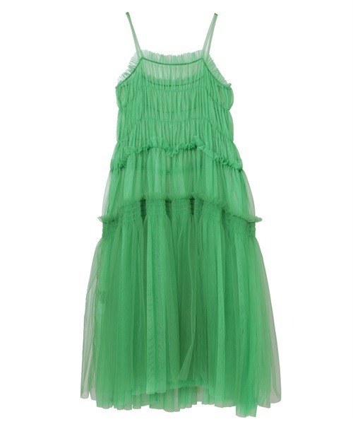 Candy Stripper(キャンディストリッパー)の「VOLUME TULLE ドレス(シャツワンピース・レディース・グリーン/オフホワイト/ブラック・2)」の21枚目の写真