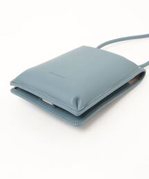 美品ADD CULUMN リネンマルチショルダー　ブラック　ウォレットショルダー ADD CULUMN（アドカラム）の「(ADD CULUMN)ウォレットショルダー