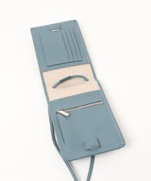 美品ADD CULUMN リネンマルチショルダー　ブラック　ウォレットショルダー ADD CULUMN（アドカラム）の「(ADD CULUMN)ウォレットショルダー