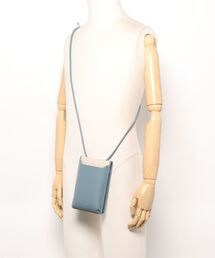 美品ADD CULUMN リネンマルチショルダー　ブラック　ウォレットショルダー ADD CULUMN（アドカラム）の「【ADD CULUMN/アドカラム