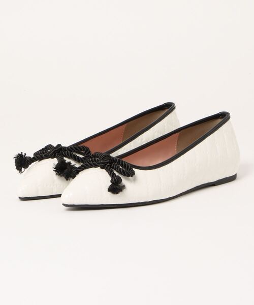 KOBE LETTUCE(コウベレタス)の「配色ポインテッドトゥバレエシューズ(バレエシューズ・レディース・その他/ホワイト/ブラック/レオパード/ラベンダー・L/LL/M/S)」の17枚目の写真