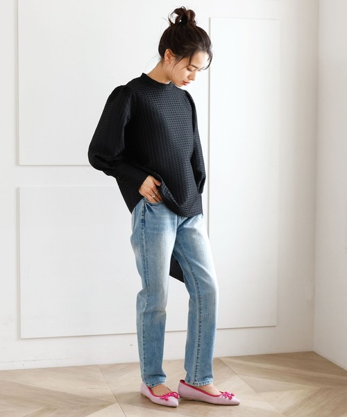 KOBE LETTUCE(コウベレタス)の「配色ポインテッドトゥバレエシューズ(バレエシューズ・レディース・その他/ホワイト/ブラック/レオパード/ラベンダー・L/LL/M/S)」の9枚目の写真