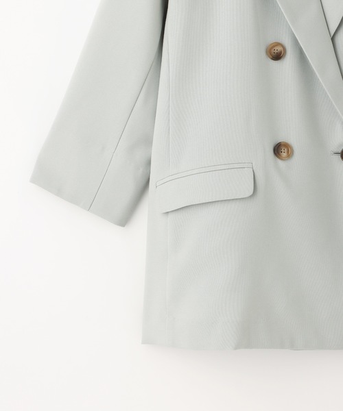Honeys（ハニーズ）の「８分袖ダブル釦テーラー（テーラードジャケット・レディース・ブラック/ネイビー/アイボリー/グリーン系その他/ライトベージュ/ダークベージュ・S/M/L）」の17枚目の写真