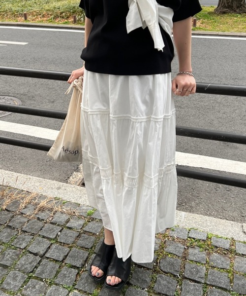 Chez toi(シェトワ)の「シームステッチヒールサンダル(サンダル・レディース・ブラック/イエロー/アイボリー・S/M/L)」の12枚目の写真