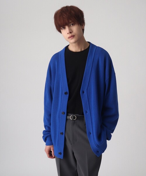 tk.TAKEO KIKUCHI（ティーケータケオキクチ）の「◆カラーニットカーディガン（カーディガン/ボレロ・メンズ・ブラック/グリーン/オレンジ/ブルー・02/03）」の5枚目の写真