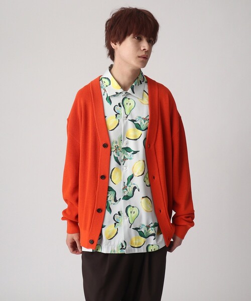 tk.TAKEO KIKUCHI（ティーケータケオキクチ）の「◆カラーニットカーディガン（カーディガン/ボレロ・メンズ・ブラック/グリーン/オレンジ/ブルー・02/03）」の8枚目の写真