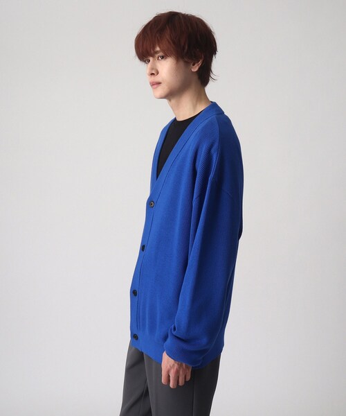 tk.TAKEO KIKUCHI（ティーケータケオキクチ）の「◆カラーニットカーディガン（カーディガン/ボレロ・メンズ・ブラック/グリーン/オレンジ/ブルー・02/03）」の13枚目の写真