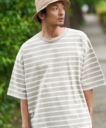 B:MING by BEAMS | B:MING by BEAMS / ビックシルエット ボーダー 5分袖Tシャツ(Tシャツ/カットソー)