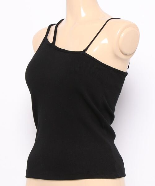 archives（アルシーヴ）の「パット付きアシメキャミソール（キャミソール・レディース・ブラック/イエロー/オフホワイト・MEDIUM）」の4枚目の写真