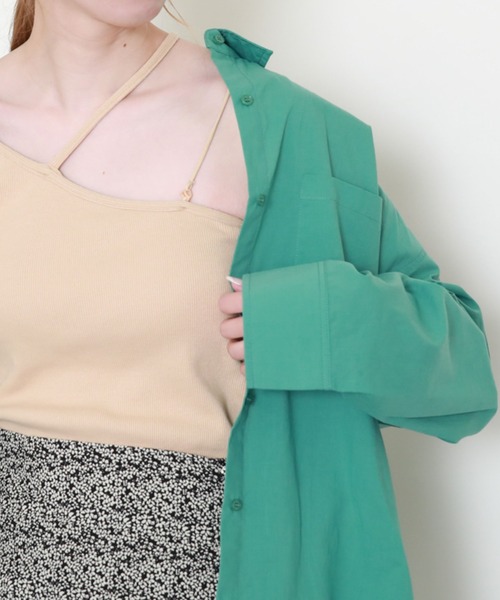 archives（アルシーヴ）の「パット付きアシメキャミソール（キャミソール・レディース・ブラック/イエロー/オフホワイト・MEDIUM）」の11枚目の写真