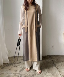 CAPRICIEUX LE'MAGE | 【AgAwd/アガウド】バイカラーメッシュワンピース(ワンピース)