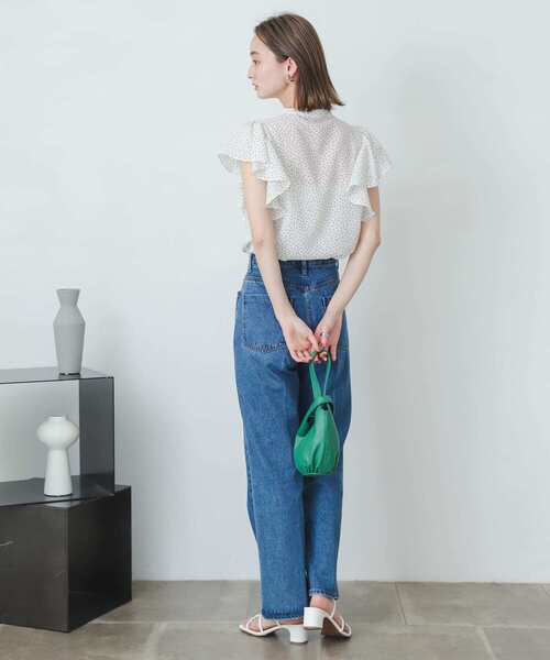 SENSE OF PLACE by URBAN RESEARCH(センスオブプレイスバイアーバンリサーチ)の「フリルスリーブブラウス(Tシャツ/カットソー・レディース・ホワイト系その他/ブラック系その他/ベージュ系その他・ONE)」の7枚目の写真