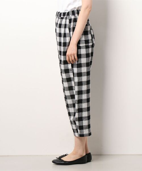 Samansa Mos2(サマンサ モスモス)の「ダブルガーゼパンツ(その他パンツ・レディース・ブラック/オフホワイト/キナリ・フリ-)」の5枚目の写真
