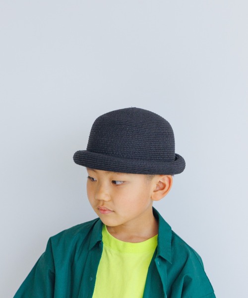LOWRYS FARM(ローリーズファーム)の「クルクルHAT 270190(ハット・キッズ・ナチュラル/ブラック・FREE)」の1枚目の写真