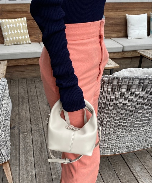yuue' ( wear )(ユーイ)の「2wayワンハンドルミニバッグ(ハンドバッグ・レディース・ホワイト/カーキ/イエロー/ブラック・FREE)」の13枚目の写真