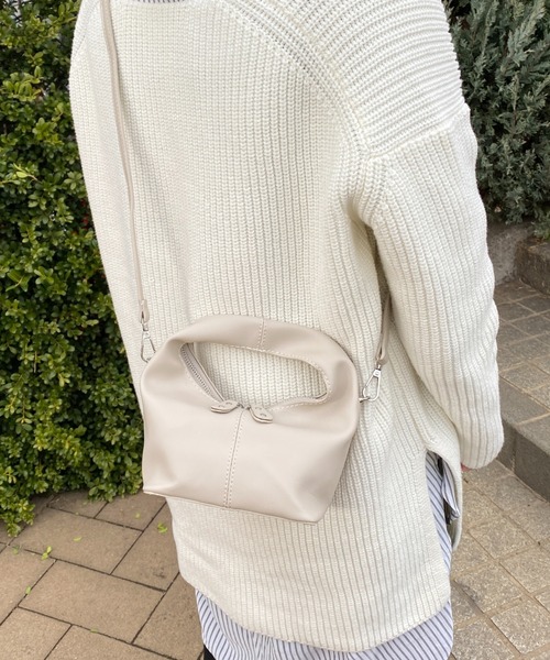 yuue' ( wear )(ユーイ)の「2wayワンハンドルミニバッグ(ハンドバッグ・レディース・ホワイト/カーキ/イエロー/ブラック・FREE)」の16枚目の写真