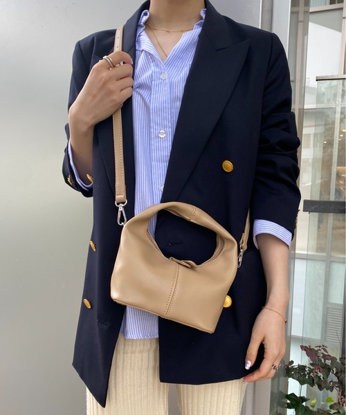 yuue' ( wear )(ユーイ)の「2wayワンハンドルミニバッグ(ハンドバッグ・レディース・ホワイト/カーキ/イエロー/ブラック・FREE)」の22枚目の写真