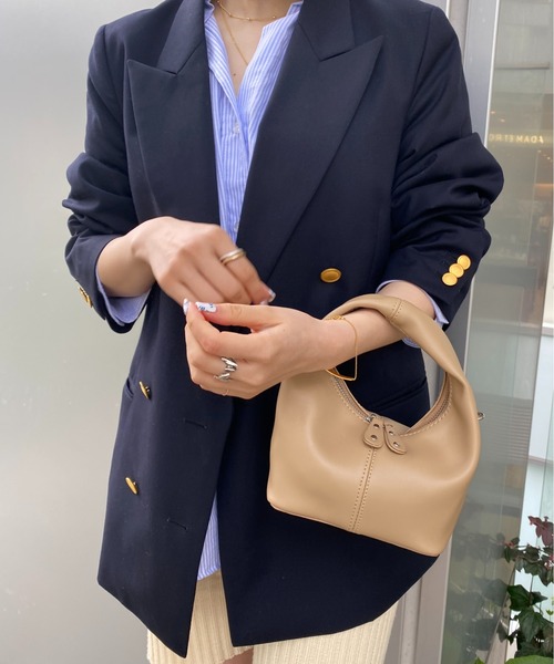 yuue' ( wear )(ユーイ)の「2wayワンハンドルミニバッグ(ハンドバッグ・レディース・ホワイト/カーキ/イエロー/ブラック・FREE)」の15枚目の写真