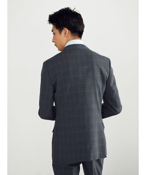 Perfect Suit FActory（パーフェクトスーツファクトリー）の「【上下洗える】WEB限定セットアップスーツ　4WAYストレッチ　グレンチェック　グレー（スーツセット・メンズ・グレー・BB5/A7/AB4/A4/BB6/AB6/Y7/Y8/AB5/BB7/A6/AB7/A8/Y5/BB8/AB8/A5/Y4/Y6/BB4）」の15枚目の写真