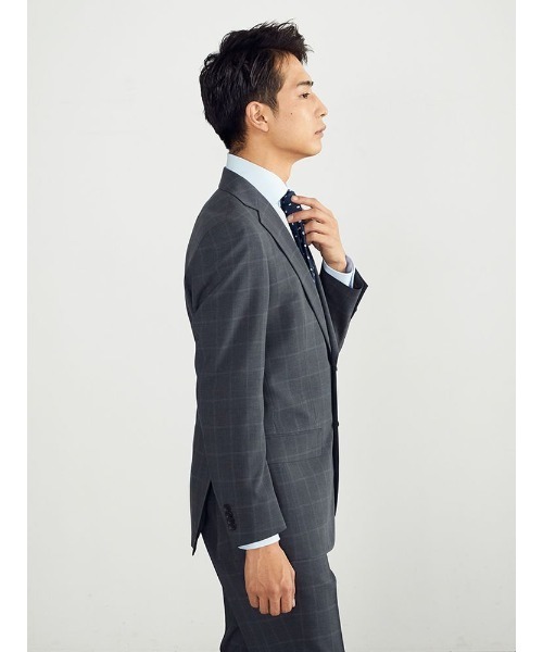 Perfect Suit FActory（パーフェクトスーツファクトリー）の「【上下洗える】WEB限定セットアップスーツ　4WAYストレッチ　グレンチェック　グレー（スーツセット・メンズ・グレー・BB5/A7/AB4/A4/BB6/AB6/Y7/Y8/AB5/BB7/A6/AB7/A8/Y5/BB8/AB8/A5/Y4/Y6/BB4）」の16枚目の写真