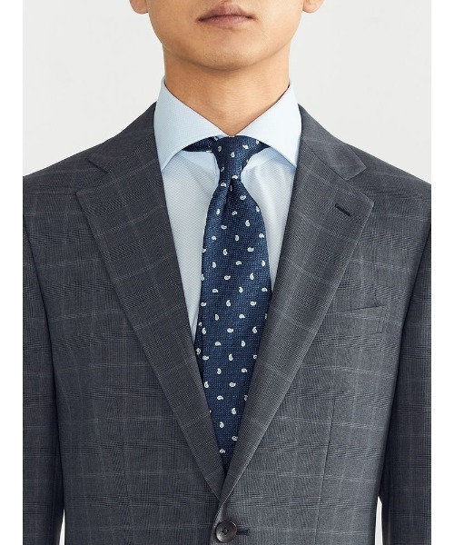 Perfect Suit FActory（パーフェクトスーツファクトリー）の「【上下洗える】WEB限定セットアップスーツ　4WAYストレッチ　グレンチェック　グレー（スーツセット・メンズ・グレー・BB5/A7/AB4/A4/BB6/AB6/Y7/Y8/AB5/BB7/A6/AB7/A8/Y5/BB8/AB8/A5/Y4/Y6/BB4）」の2枚目の写真