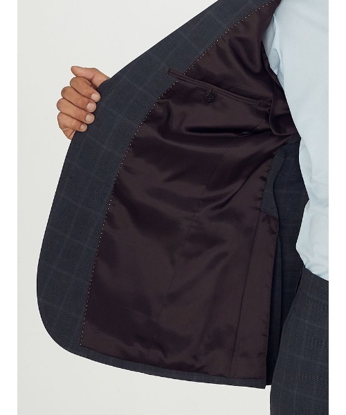 Perfect Suit FActory（パーフェクトスーツファクトリー）の「【上下洗える】WEB限定セットアップスーツ　4WAYストレッチ　グレンチェック　グレー（スーツセット・メンズ・グレー・BB5/A7/AB4/A4/BB6/AB6/Y7/Y8/AB5/BB7/A6/AB7/A8/Y5/BB8/AB8/A5/Y4/Y6/BB4）」の7枚目の写真