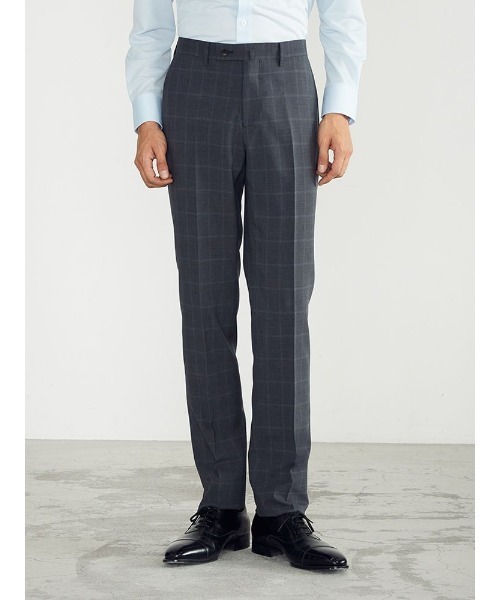 Perfect Suit FActory（パーフェクトスーツファクトリー）の「【上下洗える】WEB限定セットアップスーツ　4WAYストレッチ　グレンチェック　グレー（スーツセット・メンズ・グレー・BB5/A7/AB4/A4/BB6/AB6/Y7/Y8/AB5/BB7/A6/AB7/A8/Y5/BB8/AB8/A5/Y4/Y6/BB4）」の9枚目の写真