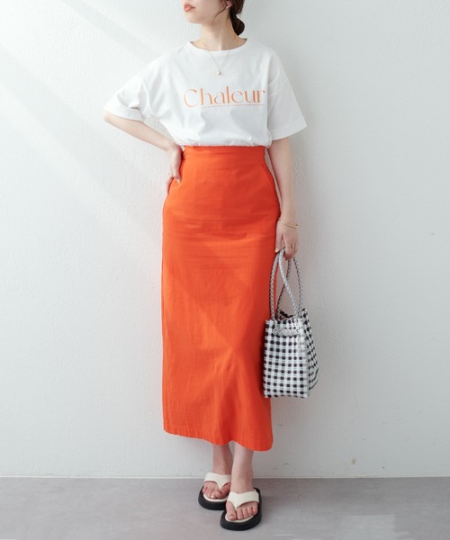 natural couture(ナチュラルクチュール)の「旬な1着 袖口ロールアップビッグロゴT(Tシャツ/カットソー・レディース・オフホワイト/ブラック/グレー/ピンク/その他2/その他1・FREE)」の14枚目の写真