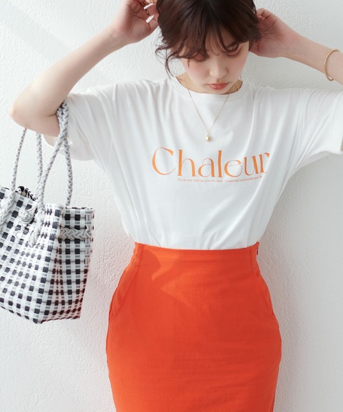 natural couture(ナチュラルクチュール)の「旬な1着 袖口ロールアップビッグロゴT(Tシャツ/カットソー・レディース・オフホワイト/ブラック/グレー/ピンク/その他2/その他1・FREE)」の11枚目の写真