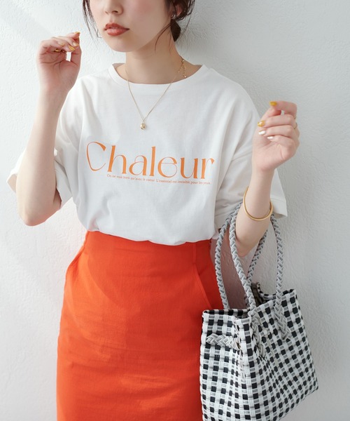 natural couture(ナチュラルクチュール)の「旬な1着 袖口ロールアップビッグロゴT(Tシャツ/カットソー・レディース・オフホワイト/ブラック/グレー/ピンク/その他2/その他1・FREE)」の13枚目の写真