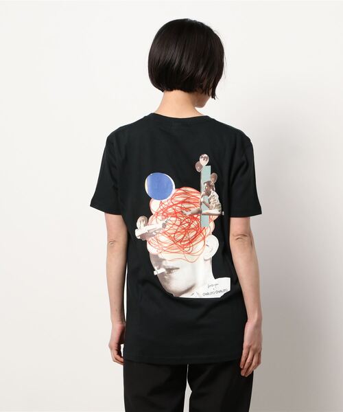 mmym(エムエムワイエム)の「mmym(エムエムワイエム)CIGARETTE T-SHIRTS(Tシャツ/カットソー・レディース・ブラック/ホワイト・MEDIUM)」の2枚目の写真