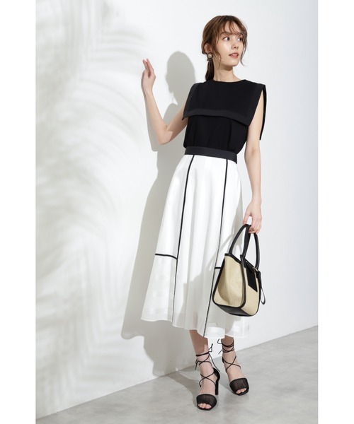 JILL STUART（ジルスチュアート）の「◆《Endy ROBE》ケニースカート（スカート・レディース・ホワイト/ブルー・2/0/4）」の3枚目の写真