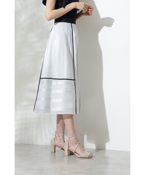 JILL STUART（ジルスチュアート）の「◆《Endy ROBE》ケニースカート（スカート・レディース・ホワイト/ブルー・2/0/4）」の14枚目の写真