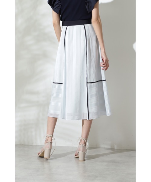 JILL STUART（ジルスチュアート）の「◆《Endy ROBE》ケニースカート（スカート・レディース・ホワイト/ブルー・2/0/4）」の5枚目の写真