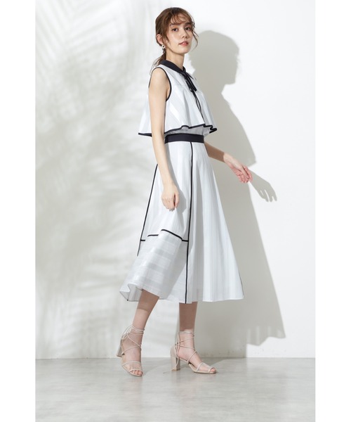 JILL STUART（ジルスチュアート）の「◆《Endy ROBE》ケニースカート（スカート・レディース・ホワイト/ブルー・2/0/4）」の7枚目の写真