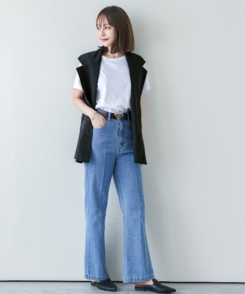 La-gemme（ラジェム）の「ダブルボタンジレとロングスカート