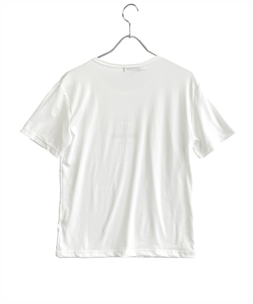 Bling Leads（ブリングリーズ）の「ワンポイント プリント Tシャツ（Tシャツ/カットソー・メンズ・ホワイト/ブラック/カーキ・M/L/XL）」の7枚目の写真