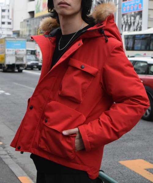 ARCTIC EXPLORER（アークティックエクスプローラー）の「ARCTIC EXPLORER/アークティックエクスプローラー/SPECNEZ（ダウンジャケット/コート・メンズ・レッド・MEDIUM/X-SMALL）」の2枚目の写真