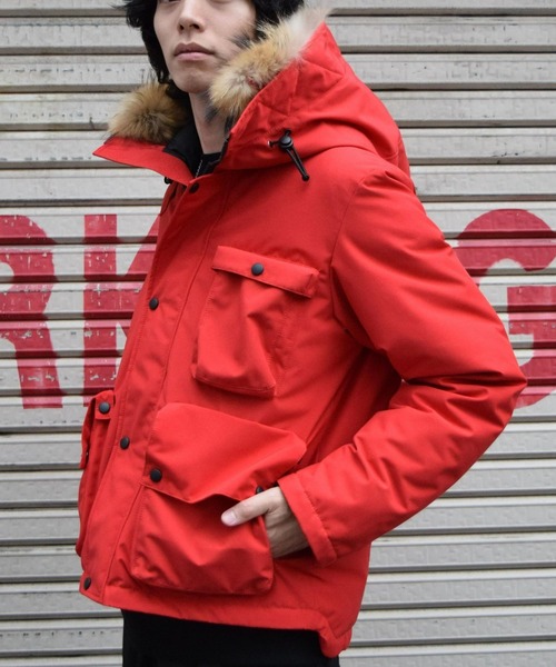 ARCTIC EXPLORER（アークティックエクスプローラー）の「ARCTIC EXPLORER/アークティックエクスプローラー/SPECNEZ（ダウンジャケット/コート・メンズ・レッド・MEDIUM/X-SMALL）」の11枚目の写真