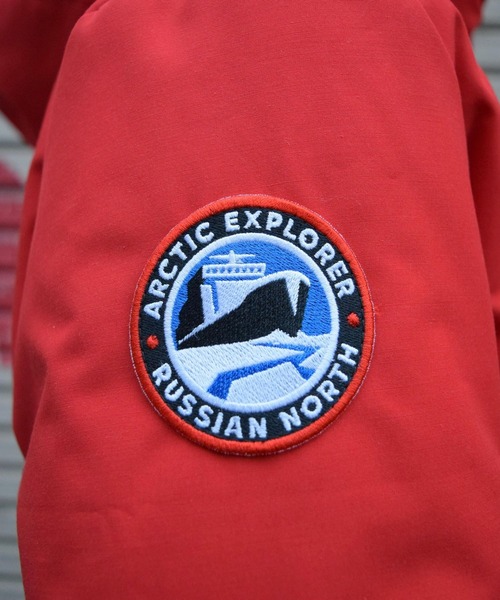 ARCTIC EXPLORER（アークティックエクスプローラー）の「ARCTIC EXPLORER/アークティックエクスプローラー/SPECNEZ（ダウンジャケット/コート・メンズ・レッド・MEDIUM/X-SMALL）」の3枚目の写真