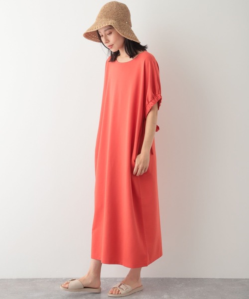 LEPSIM（レプシィム）の「ソデギャザーワンピース　276853（ワンピース・レディース・ブラック/カーキ/オレンジ・FREE）」の3枚目の写真