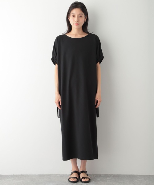 LEPSIM（レプシィム）の「ソデギャザーワンピース　276853（ワンピース・レディース・ブラック/カーキ/オレンジ・FREE）」の5枚目の写真