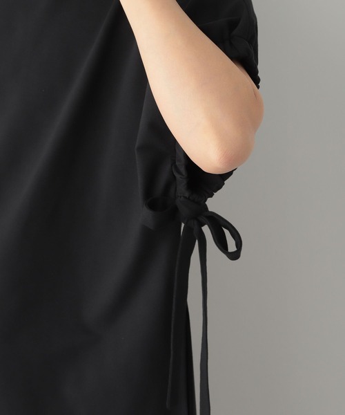 LEPSIM（レプシィム）の「ソデギャザーワンピース　276853（ワンピース・レディース・ブラック/カーキ/オレンジ・FREE）」の7枚目の写真